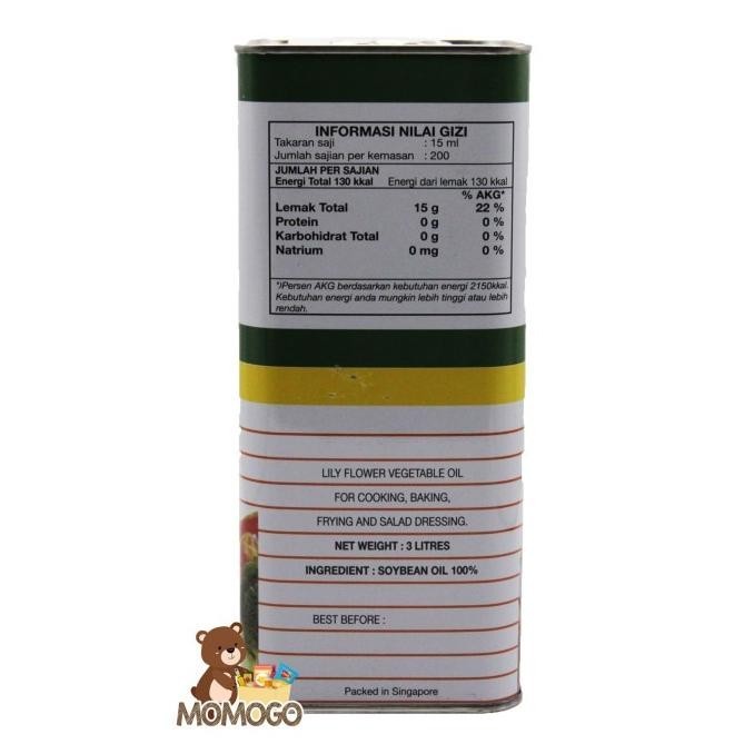 

READY STOCK LILY FLOWER SALAD OIL 3L !!!!!