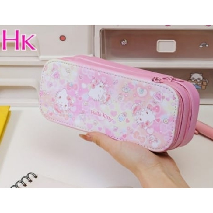 

DC.TEMPAT PENSIL TINGKAT KITTY MELODY KUROMI CINAMOROLL