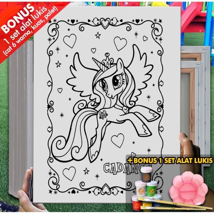 

KANVAS LUKIS ANAK MY LITTLE PONY 30X40 CM MEL1101