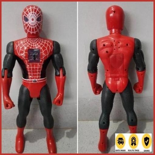 Tarbaru Mainan Robot Spiderman Bunyi Dan Lampu Kedip Kedip Ukuran Besar (Hkr) Cuci Gudang