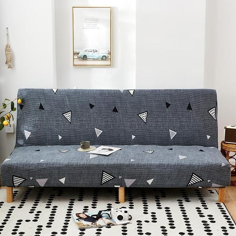 [VARIAN BARU] Cover Sofa Bed Sarung Sofa Kursi Lipat Stretch Elastis Sarung Bantal Sprei Bed Cover S