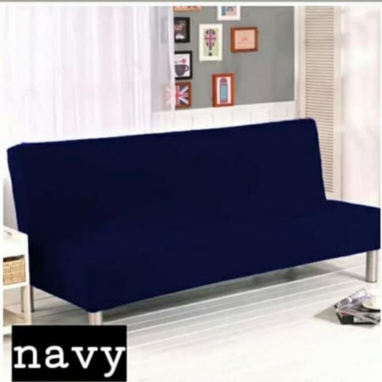 [VARIAN BARU] Cover Sofa Bed Polos Sarung Bed Sofa Bed Cover Sarung Bantal Kursi Bangku Tempat Tidur