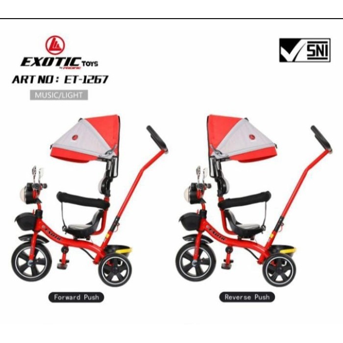 Sepeda 3 Roda 1267 Exotic / Tricycle / Sepeda Anak