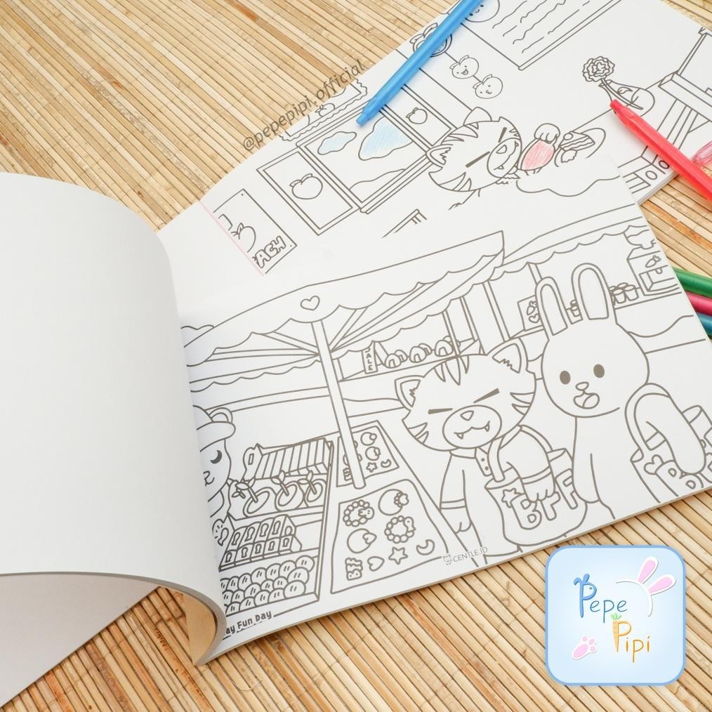 

TR21 Buku Mewarnai Centle A4 25 Lembar Coloring Book Centle Drawing Book untuk Anak Sekolah Buku Gambar Menggambar Termurah