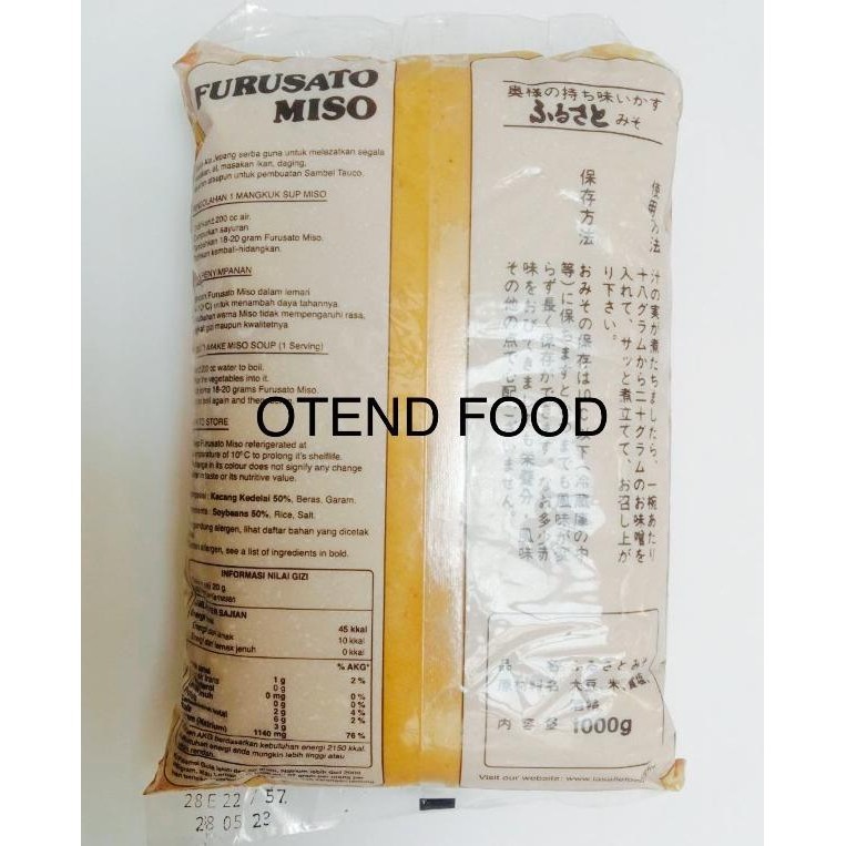

READY STOCK FURUSATO MISO / TAUCO JEPANG 1 KG !!!!!