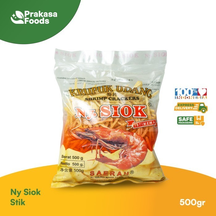 

Ny Siok Kerupuk Udang Stik Mentah 500gr