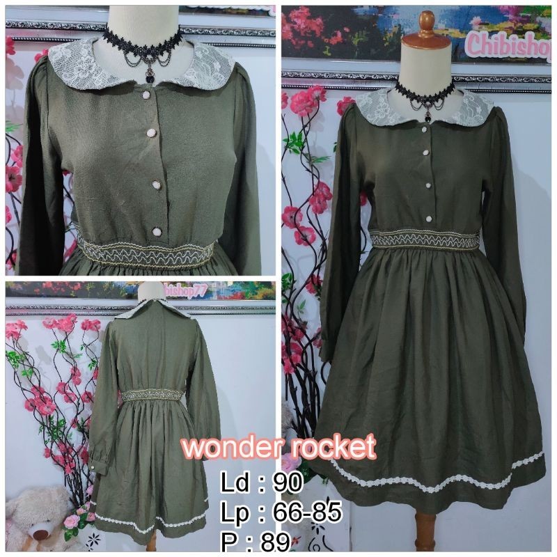 Dress vintage kawaii wonder rocket