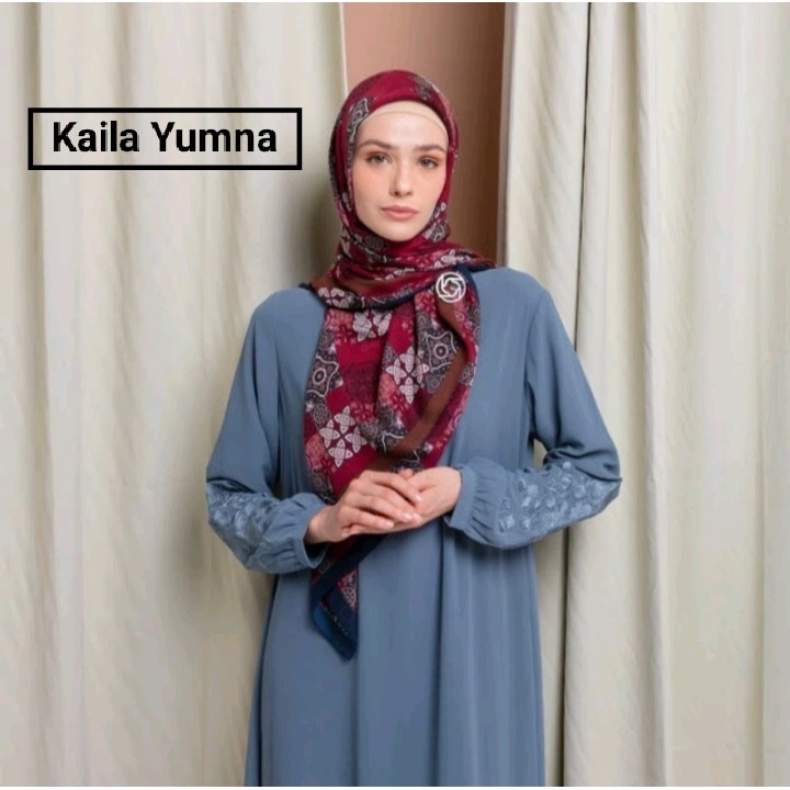 Elzatta Segi Empat Full Motif Kerudung Hijab Jilbab Kaila Yumna