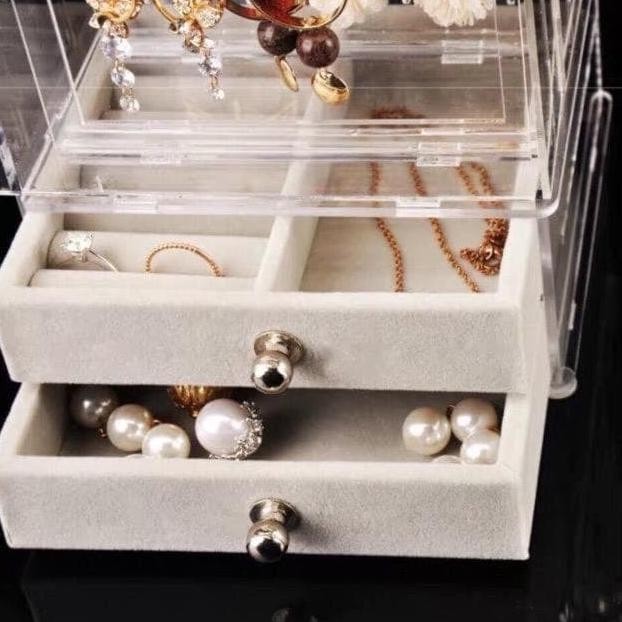 Rak Organizer Aksesoris Acrylic anting,gelang,kalung, bros, dkk. P35M
