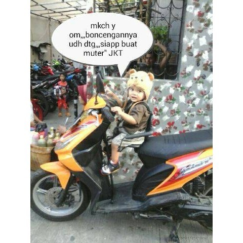 Boncengan Motor Anak Matic / Bebek - Kursi Bonceng Anak