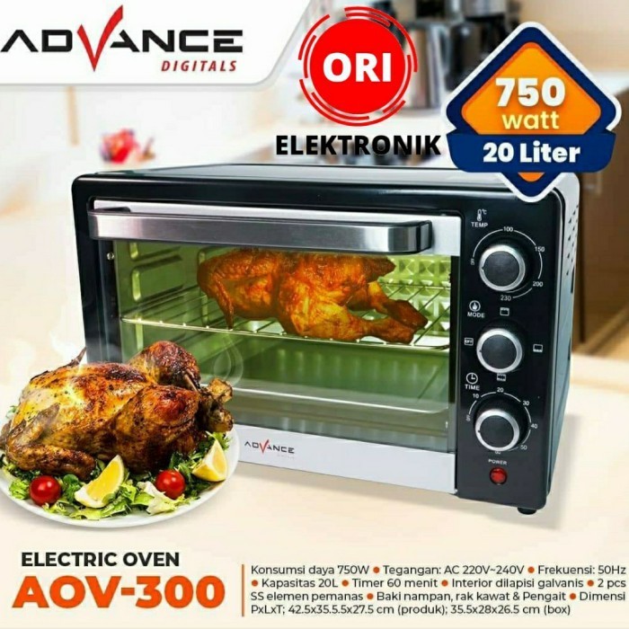 Advance Oven Listrik/Electric Oven 20L Aov-300
