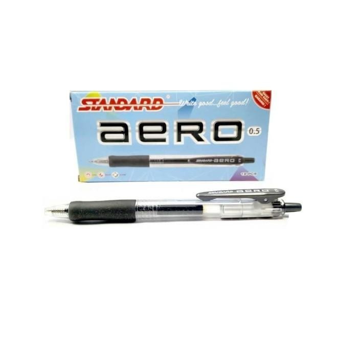 

STANDARD AERO 0.5 BLACK GEL ISI 12 PCS Import