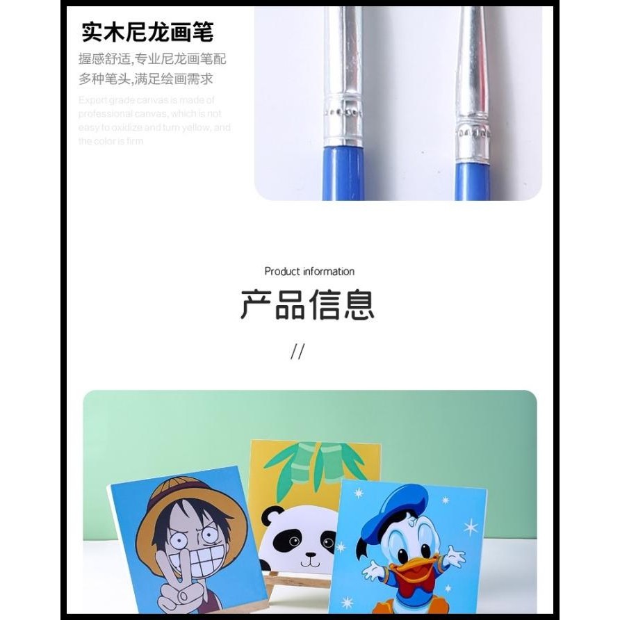 

TERBARU DIY OIL PAINTING MINI 20X20CM PAINT BY NUMBER KIT WITH FRAME !!!!!!!