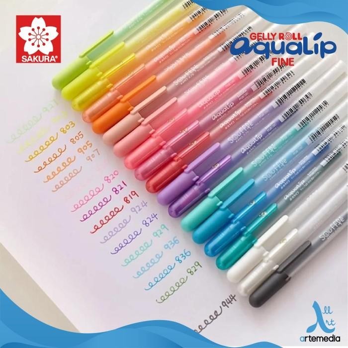 

Pulpen Warna Timbul Sakura Aqualip 3D Color Set Bolpen Import