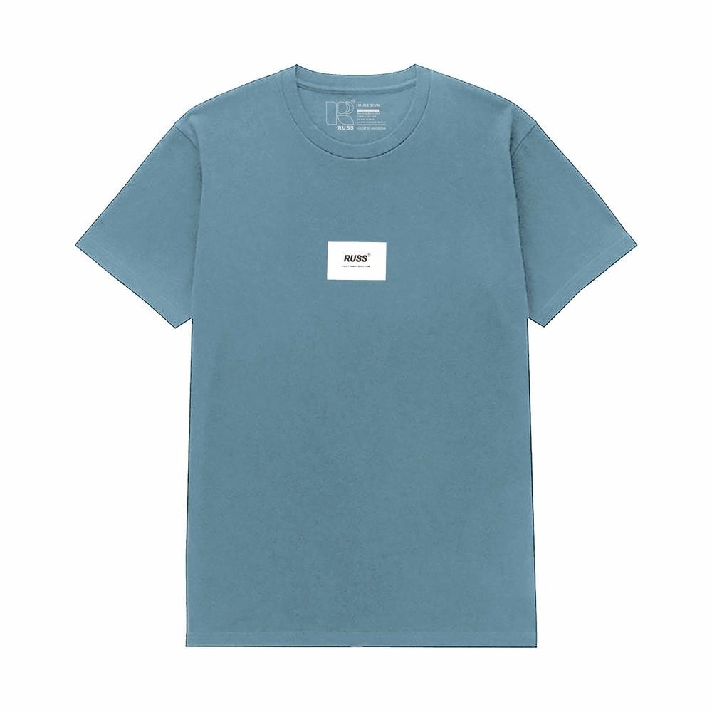 Diskon Russ T-Shirt Kaos Pria Microstamp Blue Distro Pria