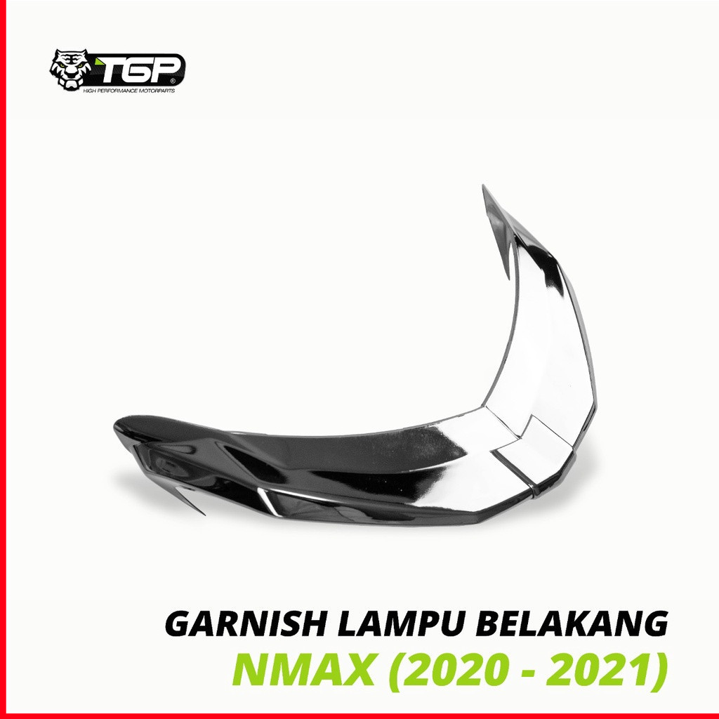 Garnish Lampu Belakang All New Nmax 155 (2020 -2021) Aksesoris Variasi Motor Premium Black Chrome