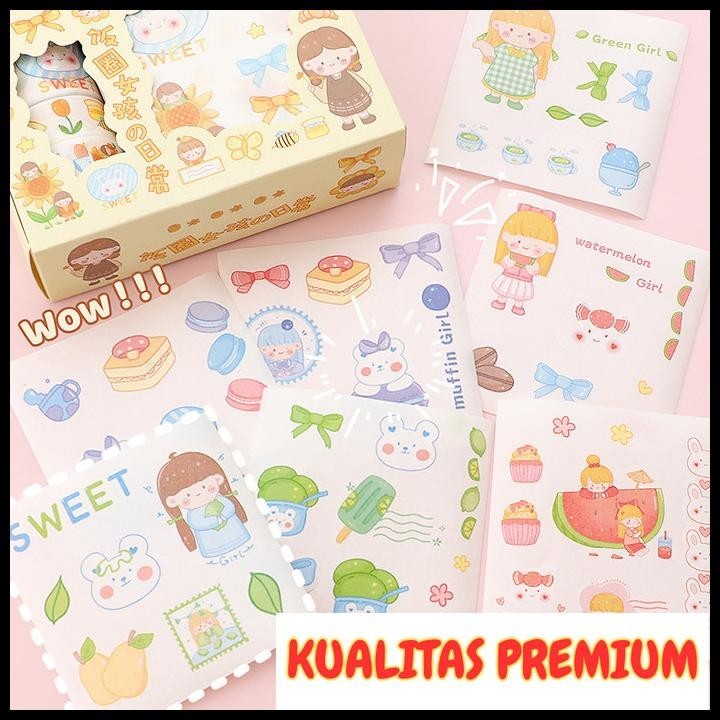 

TERMURAH WASHI TAPE STICKER SET AESTHETIC SELOTIP LUCU STIKER DIARY SCRAPBOOK !!!