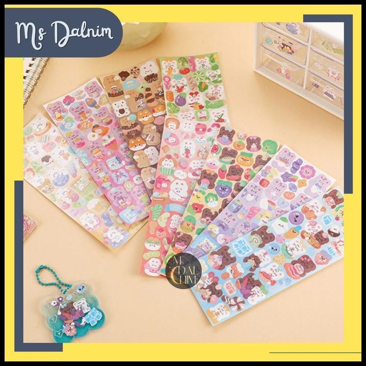 

DISKON STICKER HEWAN LUCU UNIK COLORFUL STIKER DEKORASI KPOP PVC GLITTER ST58 !!!!!!!