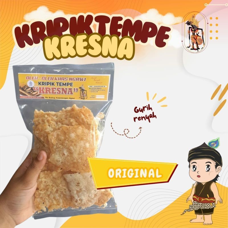 

Keripik Tempe || Kripik Tempe Kresna ORIGINAL -+100gr