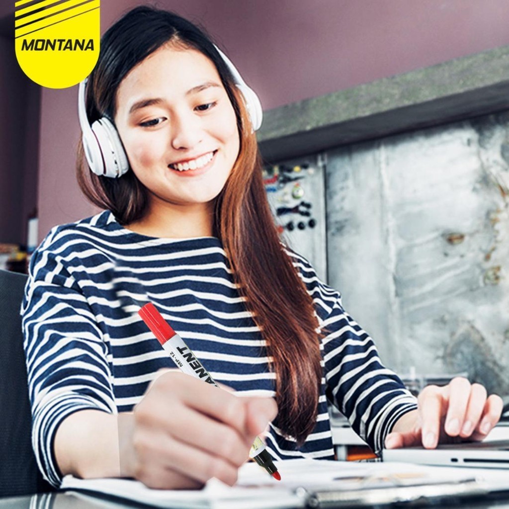 

Spidol Permanen Montana - Bisa Diisi Ulang - Permanent Refillable Marker Mp-12