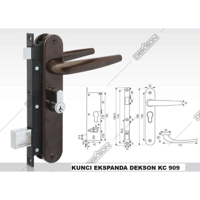 Handle Pintu Kawat , Handle Kunci Expanda Dekkson KC-DKS-909