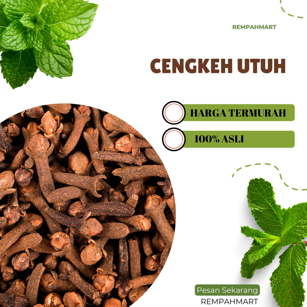 

Cengkeh Utuh Cloves Bersih 50g / Cloves Rempah Termurah