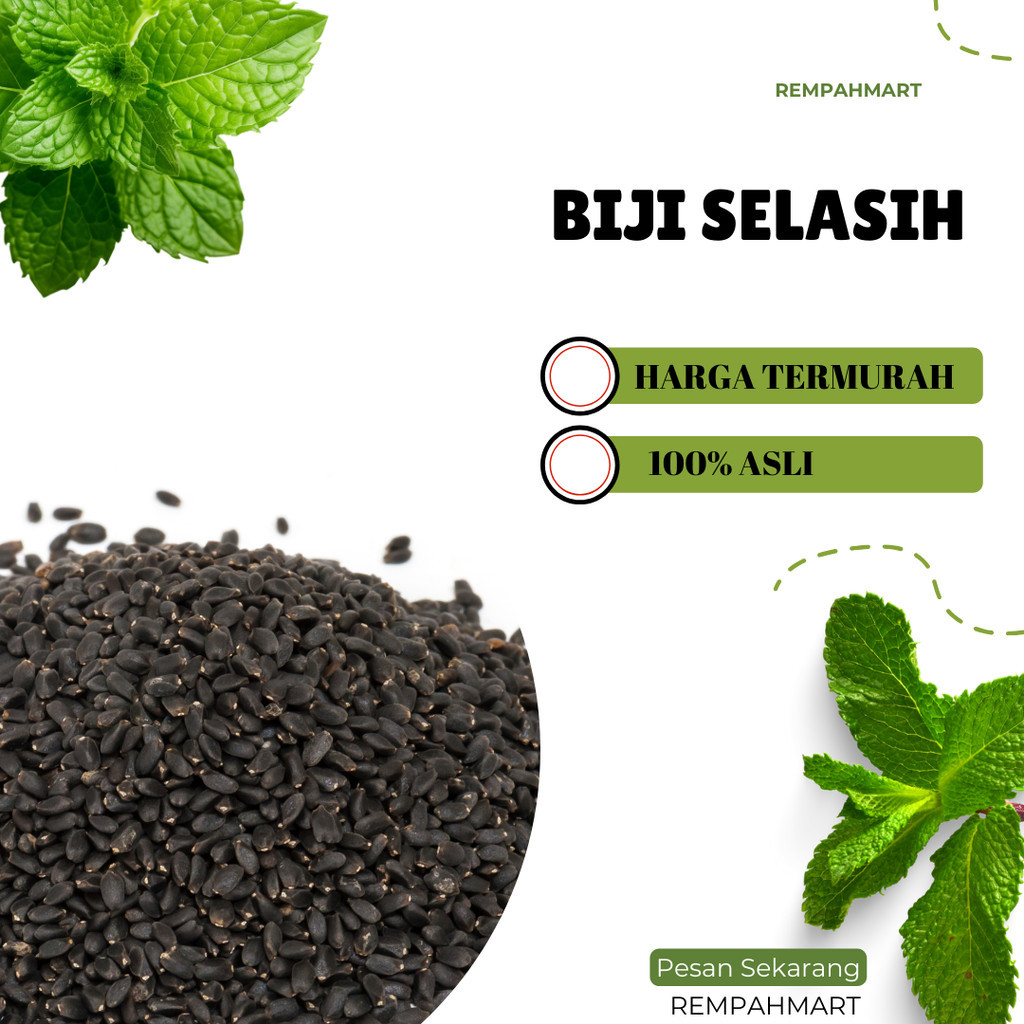 

Biji Selasih / Basil Seed / Isi 50g Premium Termurah