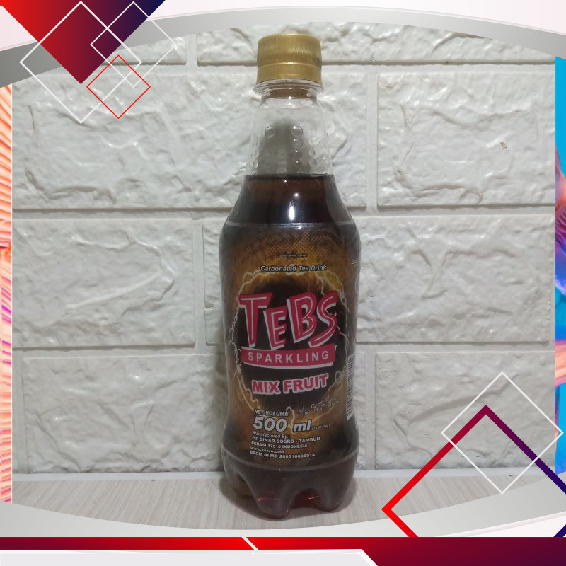 

Tebs Sparkling Mix Fruit Botol 500ml .