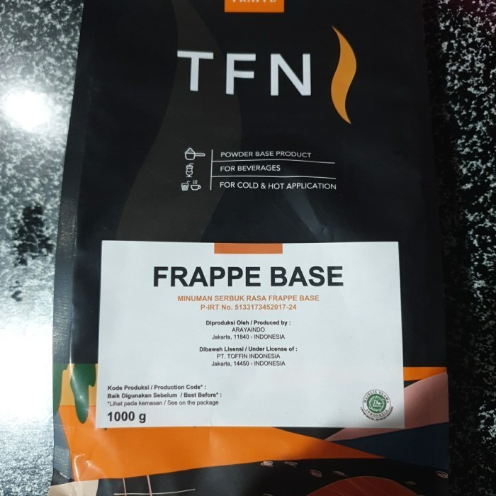 

Toffin Fappe Base Premium 1000gr