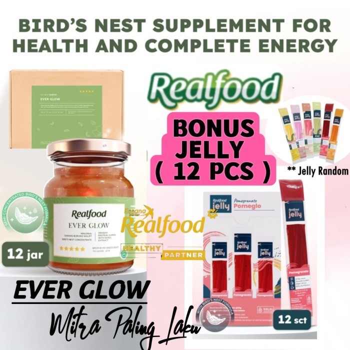 

Realfood Ever Glow 1 Botol ( Numan Sarang Burung Walet )
