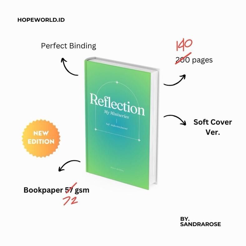 

iQ45 Reflection Journal - My Miniseries Self Reflection Journal by SANDRAROSE, Journal, Planner, Buku Jurnal, Diary Book, Buku Diary, Jurnal Refleksi, Termurah