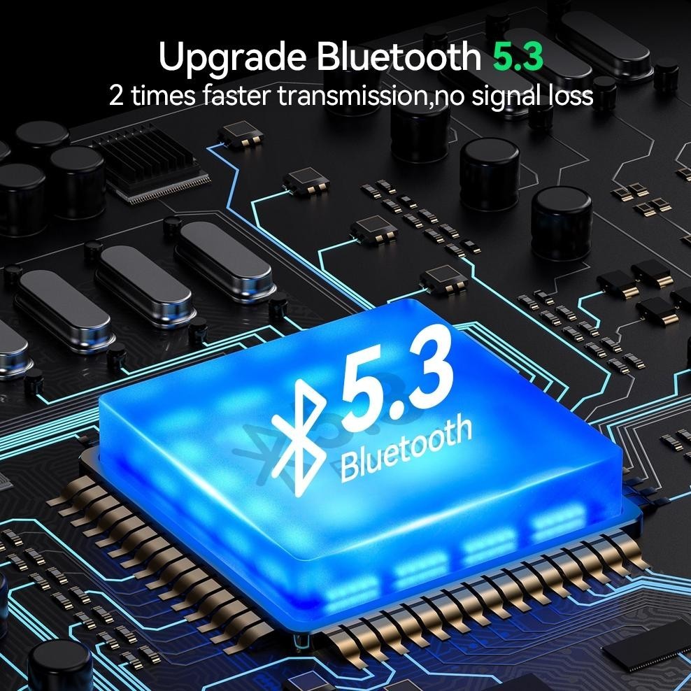 GOOJODOQ TWS headset Earphone Bluetooth 5.3 noise reduction, professional sub-bass sound when playin