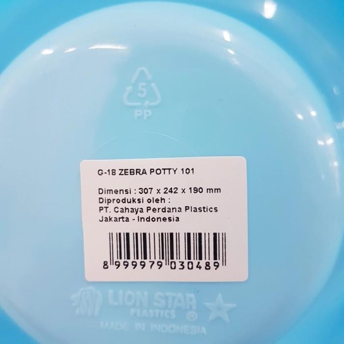 Lion Star G-18 Zebra Potty 101 Pispot Bayi Tempat Pup Toilet Training