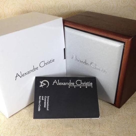 Jam Tangan Pria Original Alexandre Christie AC6525 Black Rosegold