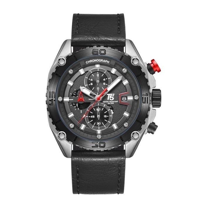 Jam Tangan Pria Original T5 H 3879G Blue Black