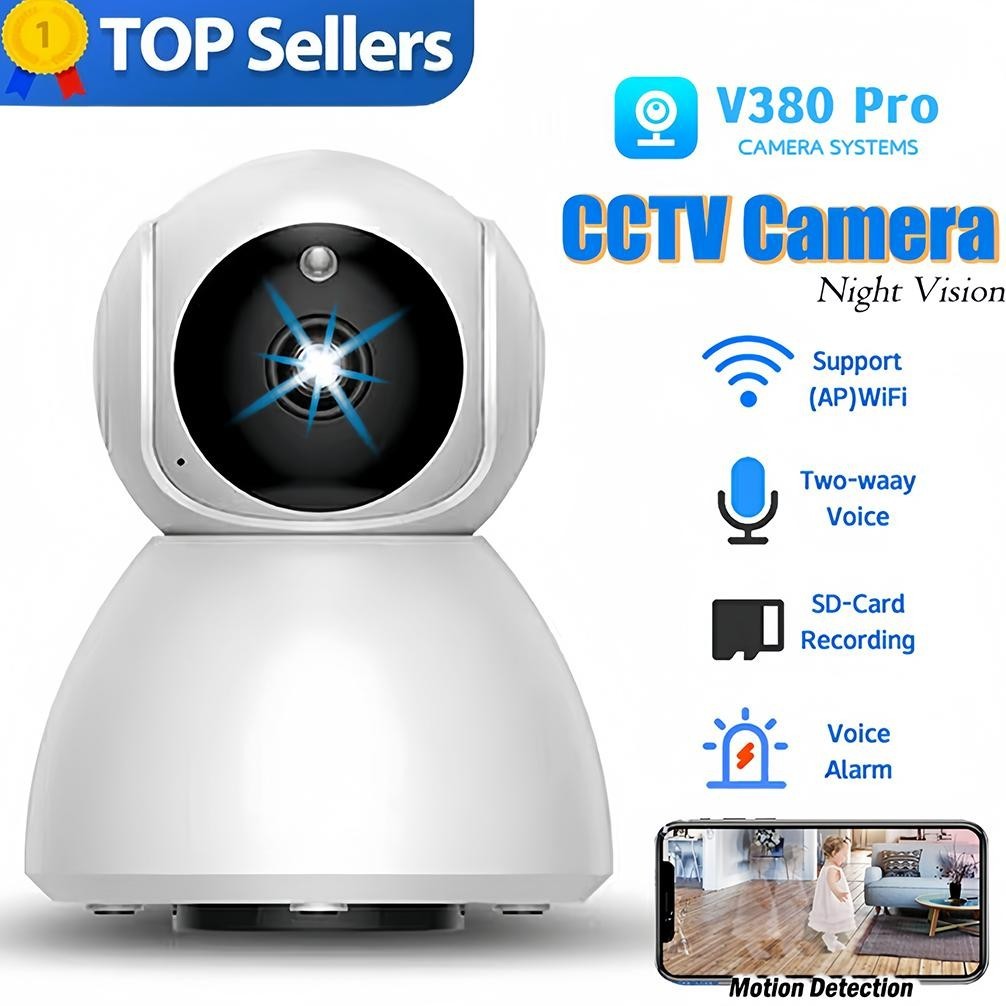 [DISKON] V380 Q9 CCTV Kamera Wifi Sambung Ke PonseI HD 8MP Smart Home Security Surveillance IP Camer