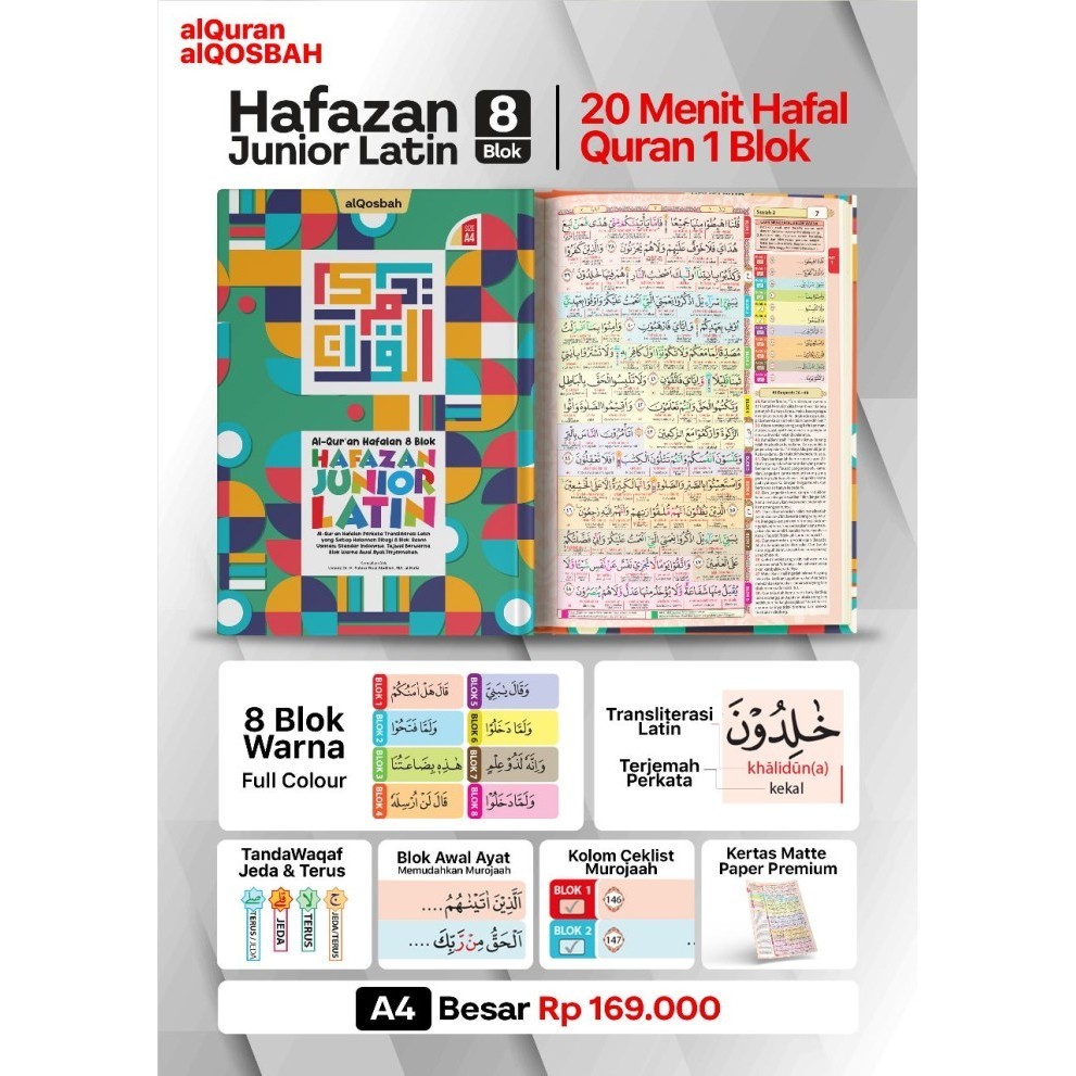 

Al-Quran Hafazan 8 Perkata Latin Uk Besar A4, Alquran Hafalan