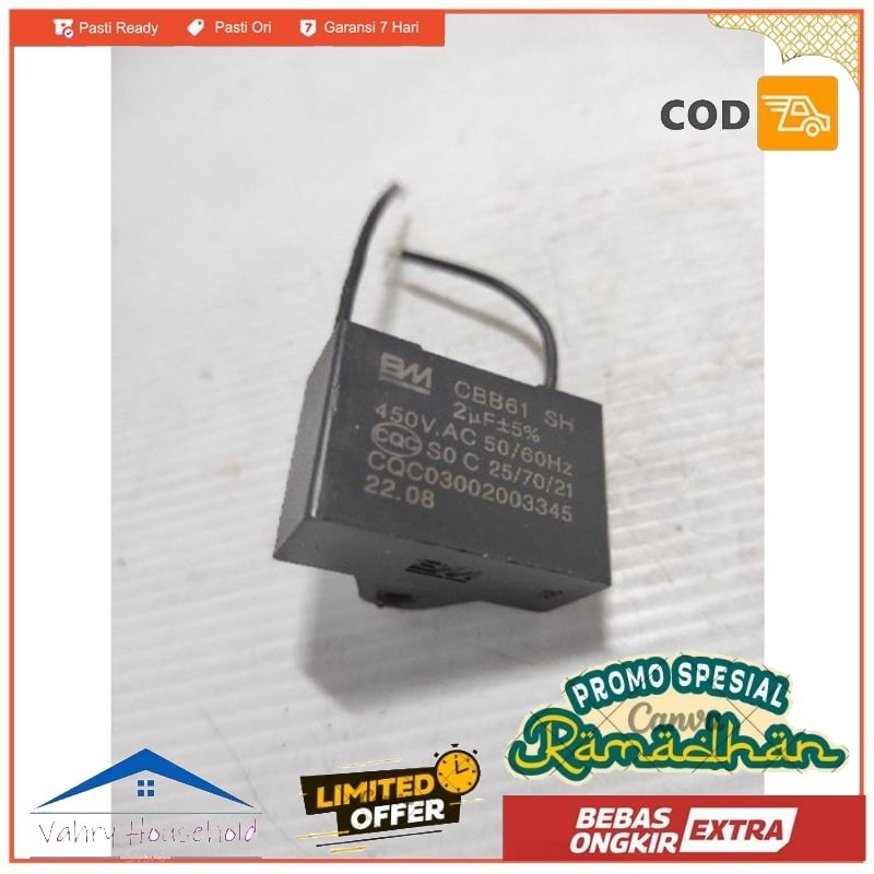 KAPASITOR MESIN GMC CEILING FAN 56 KIPAS ANGIN GMC503 GMC 503 ORI