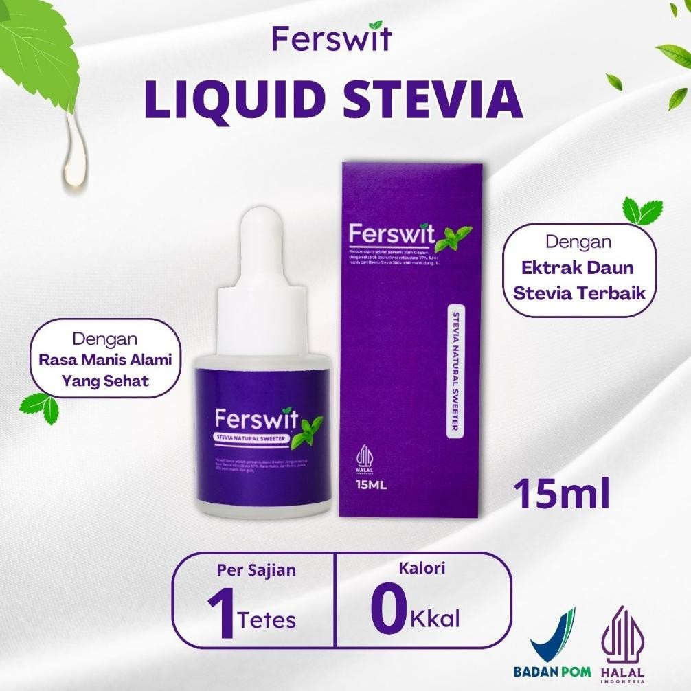 

Ferswit Stevia Cair Paket 4 Botol Pengganti Gula Tebu Dan Pemanis Buatan