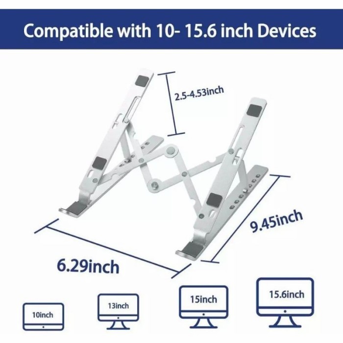 Stand Laptop/Laptop Stand Lipat Aluminum Alloy Macbook Notebook
