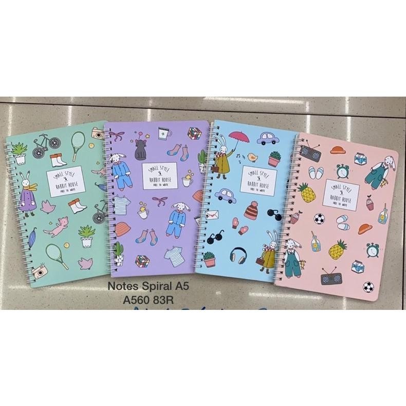 

1 PCS BUKU / DIARY / NOTES SPIRAL UKURAN A5 TERMURAH BANGET