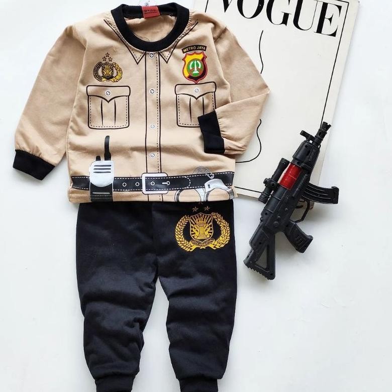 Keren Baju Kostum Polisi Anak Cowok Setelan Seragam Polisi Anak Lakilaki  Untuk Usia 1-10Tahun