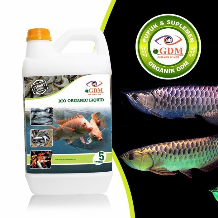 SUPLEMEN IKAN ARWANA ORGANIK GDM 5 LITER