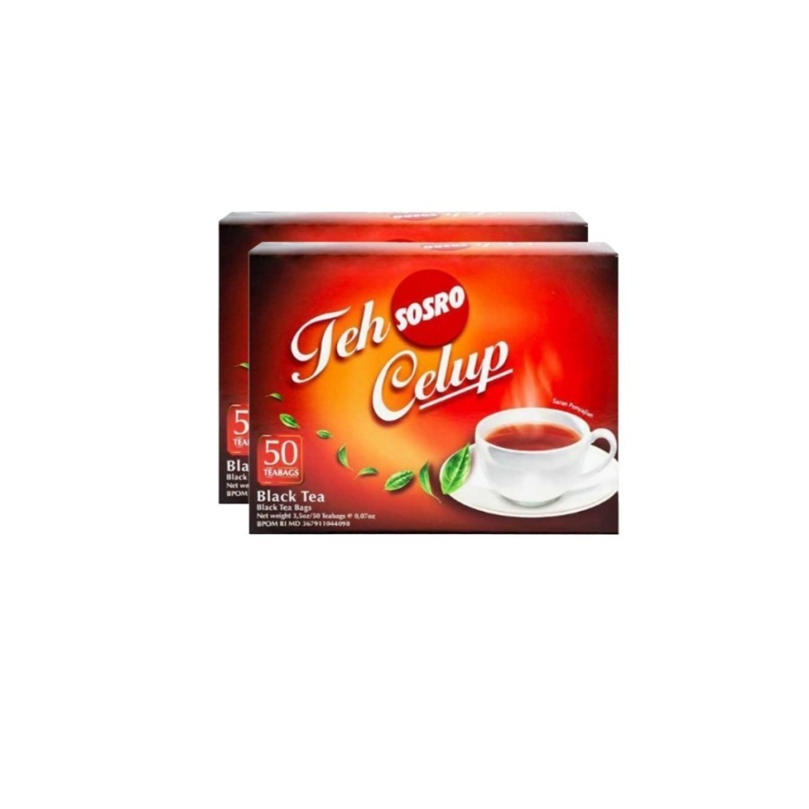 

SOSRO Teh Celup Hitam 50 Kantung Celup 150 g - Twinpack