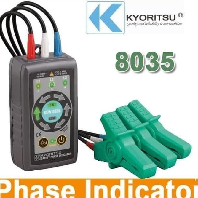 Kyoritsu 8035 Safety Non Contact 3 Phase Indicator Sequence Checker