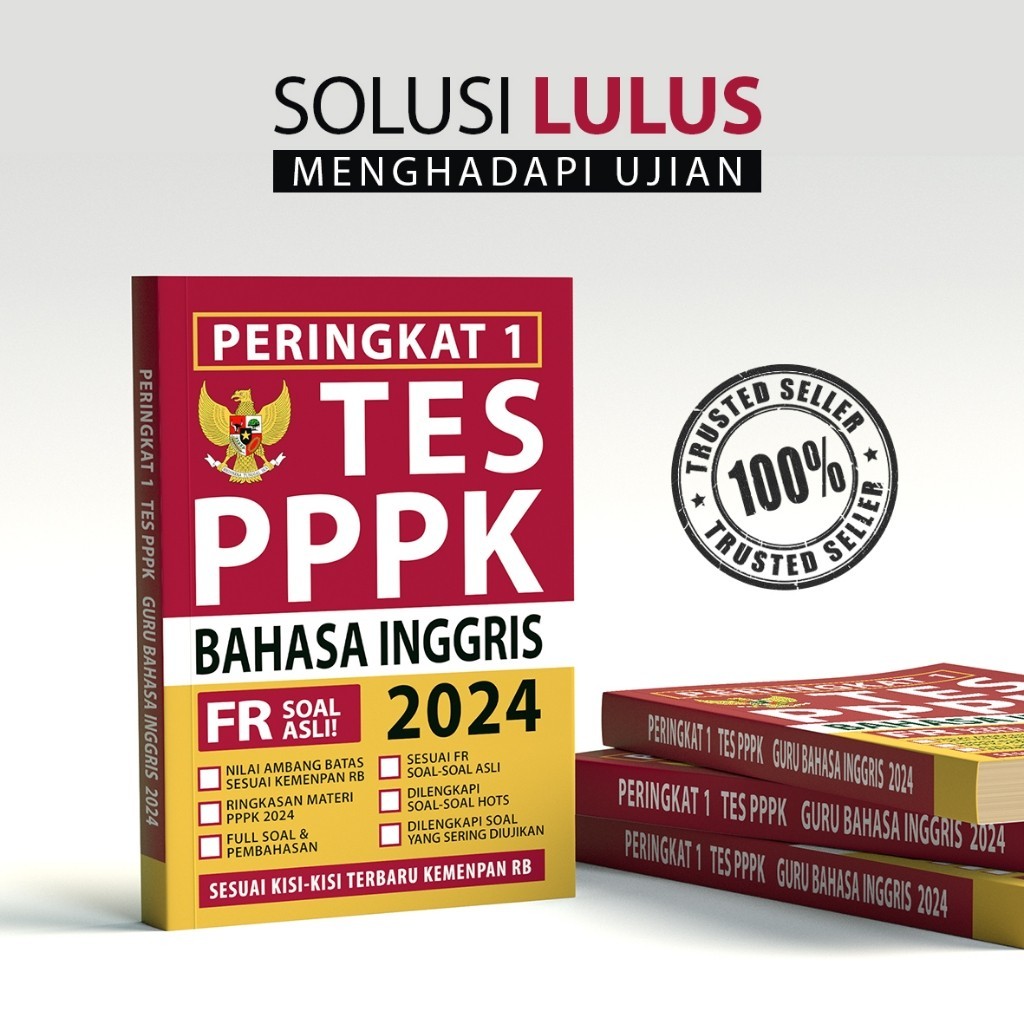 Buku PPPK GURU BAHASA INGGRIS 2024 - Buku Original Soal dan Pembahasan