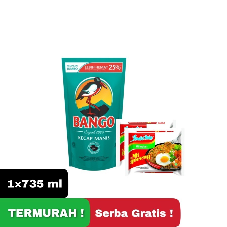 

BANGO Beli 1 Gratis Kecap Manis Refill 735 ml - Beli 1 Gratis