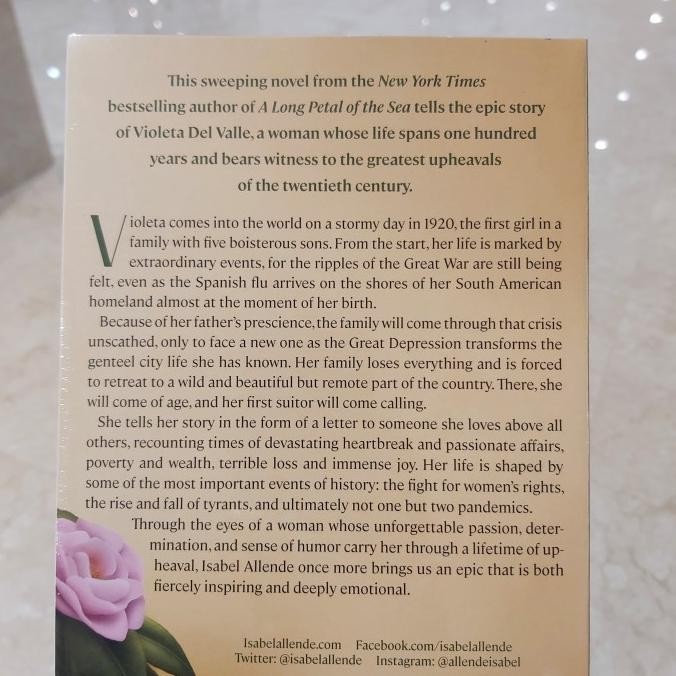 [New] Violeta A Novel By Isabel Allende [English Edition]