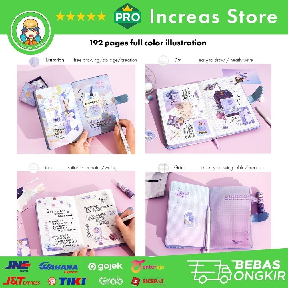 

Hj-45 Aesthetic Diary Gift Full Set - Notebook | Washi Tape | Sticker | Sticky Notes | Hang Tag | Bookmark | Card | Paper Bag | Hadiah | Buku | Anak | Unik | Hampers | Catatan | Lucu | Imut | Cantik | Koleksi | Kejutan | Decoration | Memo | Plan BisaCod