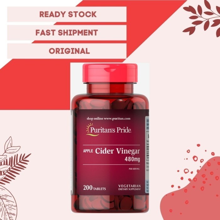 

Puritan Pride Apple Cider Vinegar 480 mg 200 Tablet